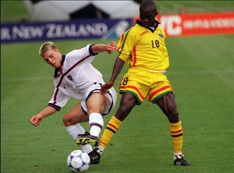 Bernard Don Bortey in action for the Black Stars in his glorious days