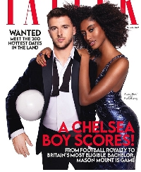 Emelia Boateng graced the cover of Tatler magazine with Chelsea's Mason Mount