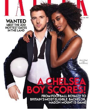 Emelia Boateng graced the cover of Tatler magazine with Chelsea's Mason Mount