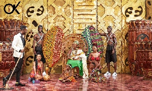 Okyeame Kwame and his family