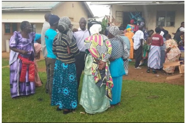 Elderly persons in shock after one of them died while lining up to recieve SAGE money at Bulera