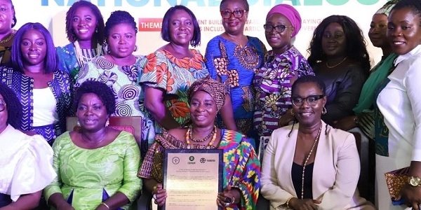 Ursula Owusu-Ekuful with some guests at the Women in Governance National Dialogue