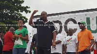 John Mahama threw jabs at the ruling NPP party