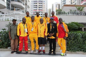 NPC President with para team and delegates