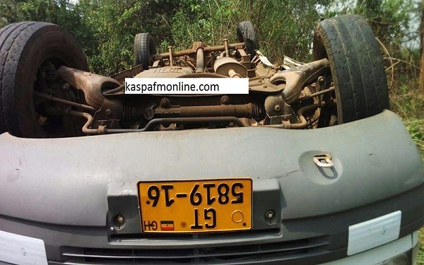 22 passengers sustained severe injuries in a near fatal accident which occurred at Somanya on Friday