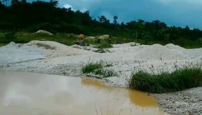 Galamsey Activity Pollutes Water