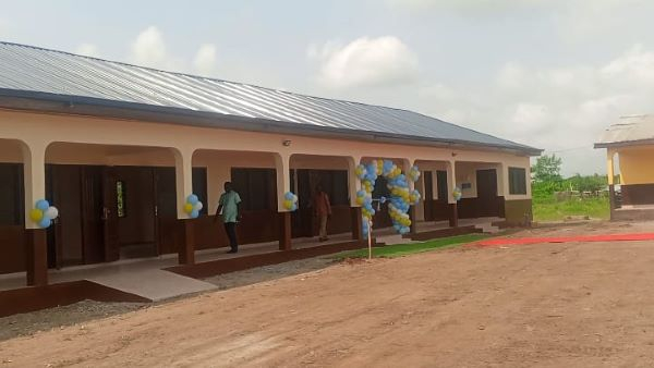The newly-constructed ICT centre and three-unit classroom block