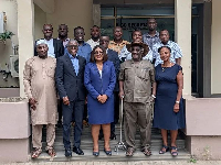 Professor Ahwoi (second from right) with other dignitaries after the meeting
