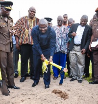 Dr Bawumia, Vice President of Ghana cuts sod for projects to begin