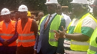 Dr. Yaw Adu-Twum visited some project sites in Kumasi