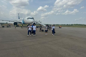 New Kumasi Airport receives A320 aircraft