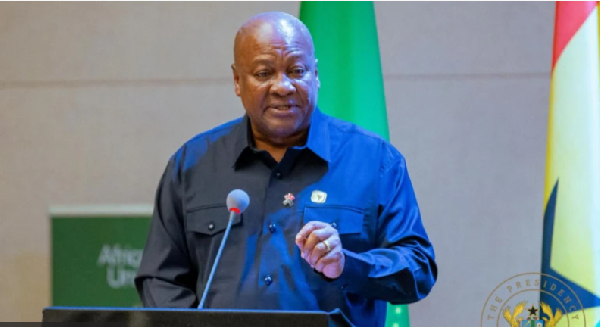 John Dramani Mahama is the President of Ghana