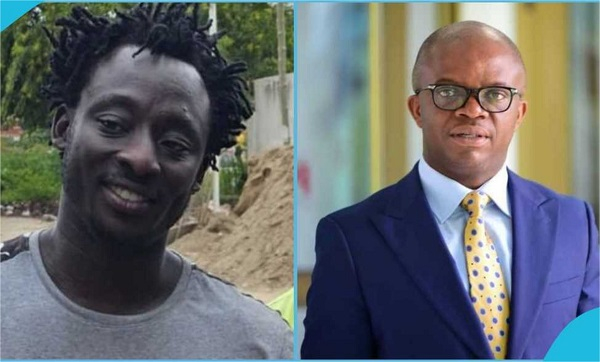 Social activist, Ralph [L] and MP for Nhyiaeso, Dr. Stephen Amoah