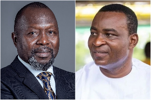 Attorney General Dr Dr Dominic Akuritinga Ayine (L) says Chairman Wontumi will be charged soon