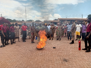 The initiative sought to educate market women, traders and community members on fire prevention
