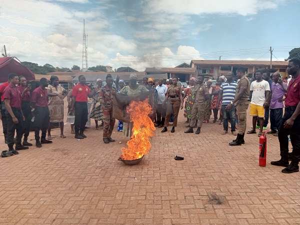 The initiative sought to educate market women, traders and community members on fire prevention