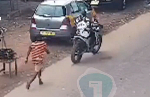 Watch CCTV footage of how suspected robber snatched phone of victim in broad daylight