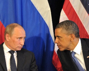 Russian President Vladimir Putin and former US President, Barack Obama