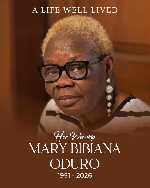 One-week celebration for late retired Magistrate Mary Bibiana Oduro set for September 19