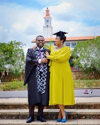 Abeiku Santana has credited his wife for his academic success