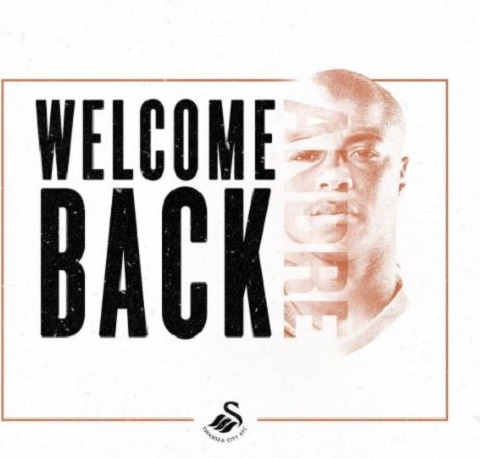 Andre Ayew has returned to Swansea