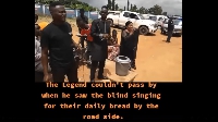 Gospel musician, Yaw Sarpong performing with the visually impaired band