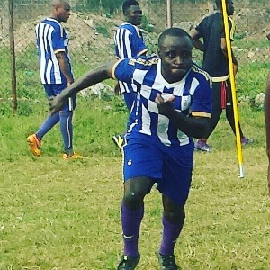 Abel Manomey plays for relegated GPL side Great Olympics