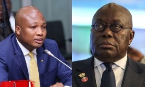 Samuel Okudzeto Ablakwa and President Nana Addo Dankwa Akufo-Addo