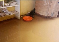 The flood waters entered almost every ward & department of the facility destroying medical equipment