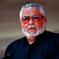 Dozens of security vehicles and soldiers were seen in the streets around Rawlings