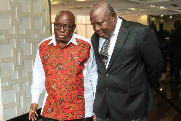 Special Prosecutor Martin Amidu poses with President Akufo-Addo