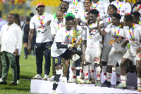 Kotoko players celebrating their win