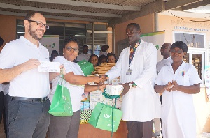 Advans Ghana Savings and Loans donated some items to the La General Hospital