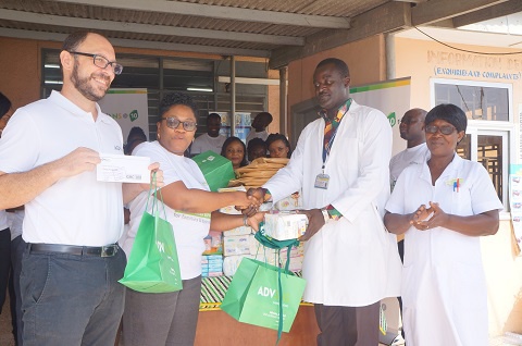 Advans Ghana Savings and Loans donated some items to the La General Hospital