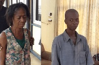 Two of the suspects, Margaret Aborah and Emmanuel Afriyie