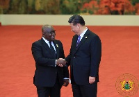 President Nana Addo Dankwa Akufo-Addo with China's President Xi Jinping