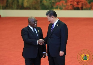 President Nana Addo Dankwa Akufo-Addo with China's President Xi Jinping