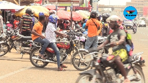 Motorbike riding is popular in Northern Ghana