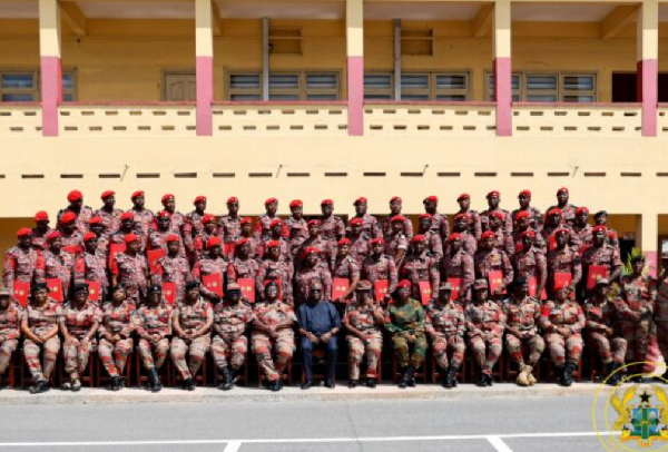 Fifty officers have pass out as the first batch of retrained GNFS fire police