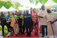 VP Bawumia and other executives cutting sod for an office complex in Accra