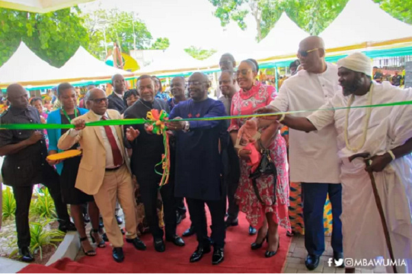 VP Bawumia and other executives cutting sod for an office complex in Accra