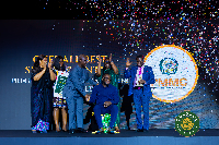 Dep GoldBod CEO with other representatives receiving the award