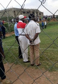Life Patron of Asante Kotoko Otumfuo Osei Tutu II at Kotoko's training grounds