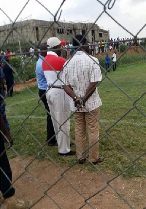 Life Patron of Asante Kotoko Otumfuo Osei Tutu II at Kotoko's training grounds