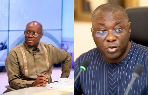 Dr Cassiel Ato Forson (L) Dr Mohammed Amin Adam