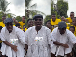 'Sammy atɔn gold, abɔ ka' - Watch Afenyo-Markin join Efutu Asafo chant