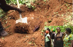 The two women were killed at their home and buried in a nearby bush at Akwamufie on May 5, 2016