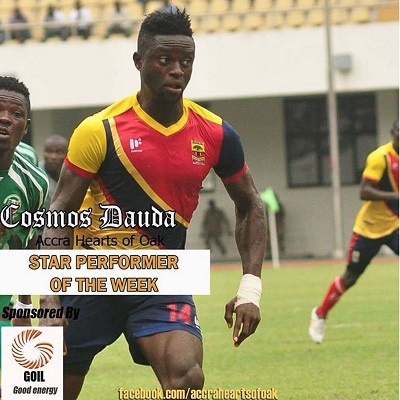 Hearts of Oak striker Cosmos Dauda