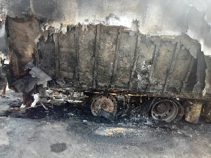 The burnt truck