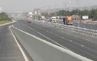 A photo of the Accra-Tema motorway